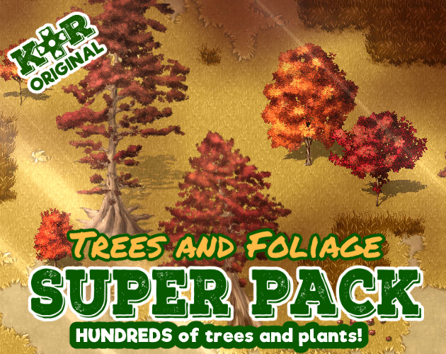 KR Trees and Foliage Super Tileset for RPGs v2! product image (1)