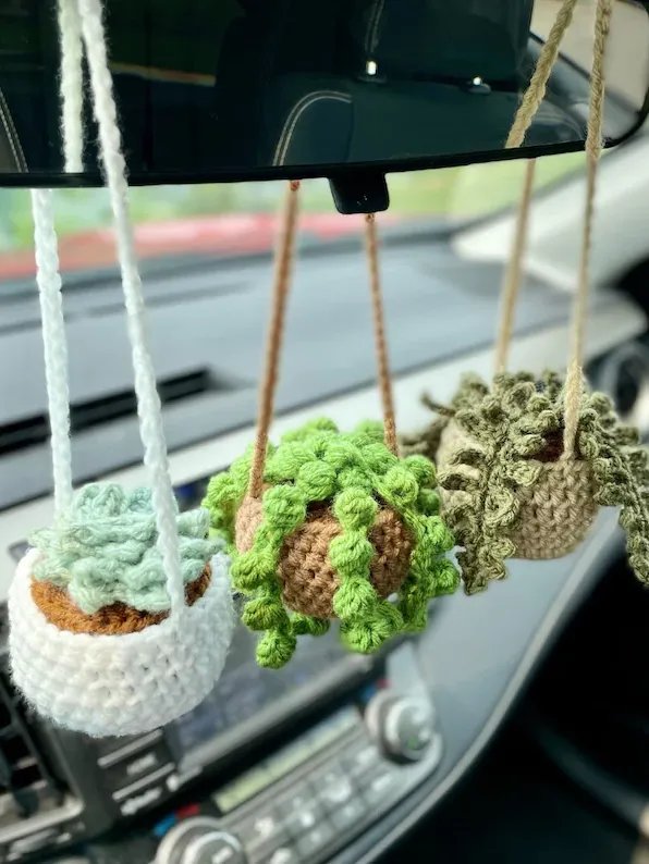 Car Hanging Plant Crochet Pattern product image (2)