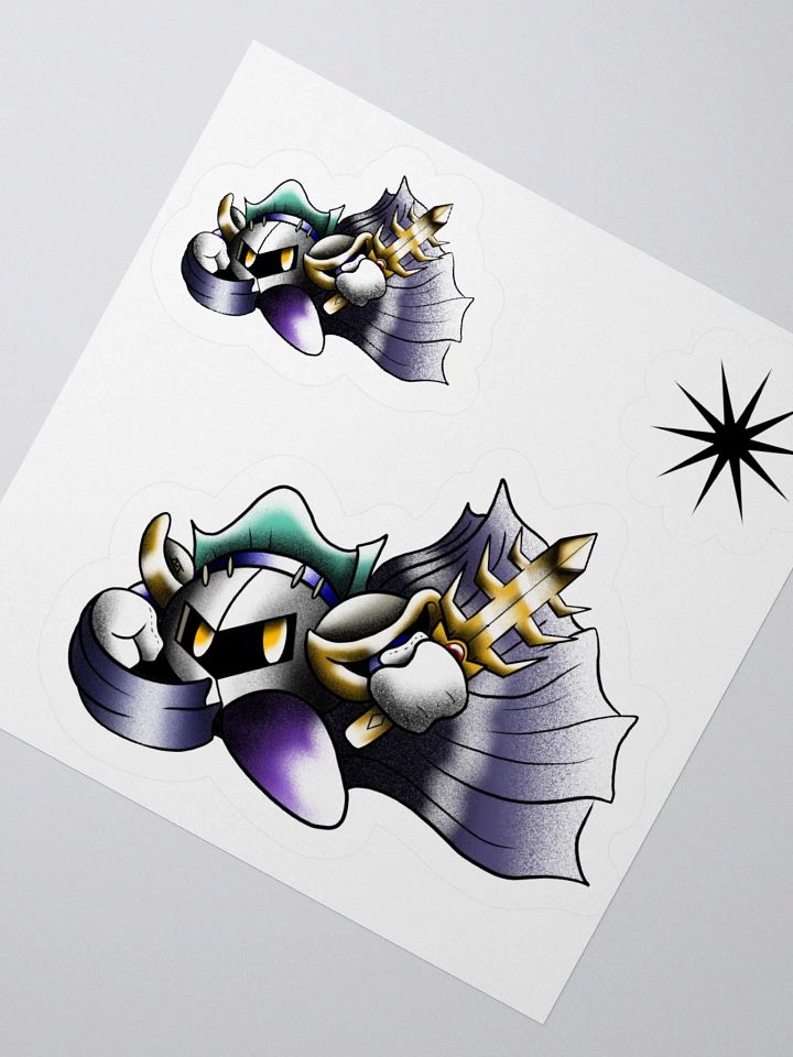 Meta Knight- American Traditional Flash Stickers product image (2)