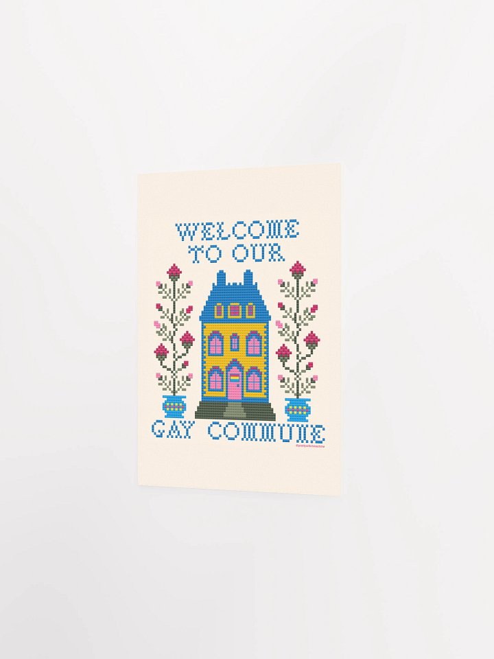 Welcome to Our Gay Commune Print - Pan Flag product image (2)