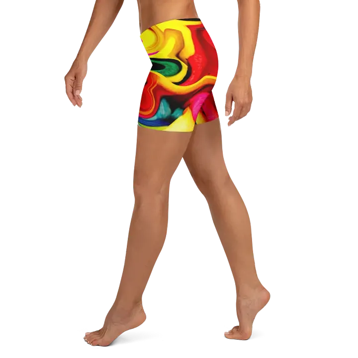 Vibrant Rainbow Patterned Shorts | Bold & Colorful Shorts for Everyday Use product image (1)