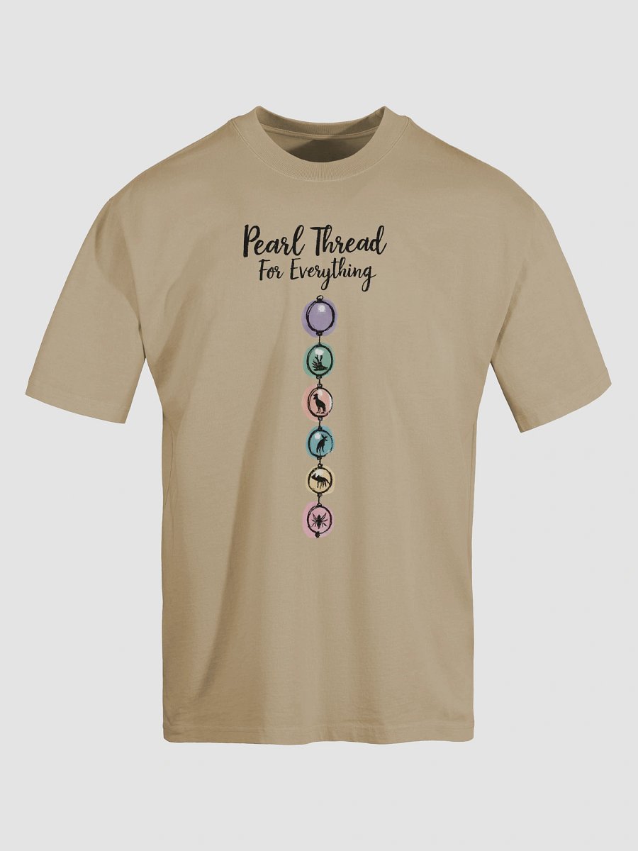 Colorful Bohemian Pearl Thread | Animal-Inspired Oversized Faded T-Shirt product image (18)