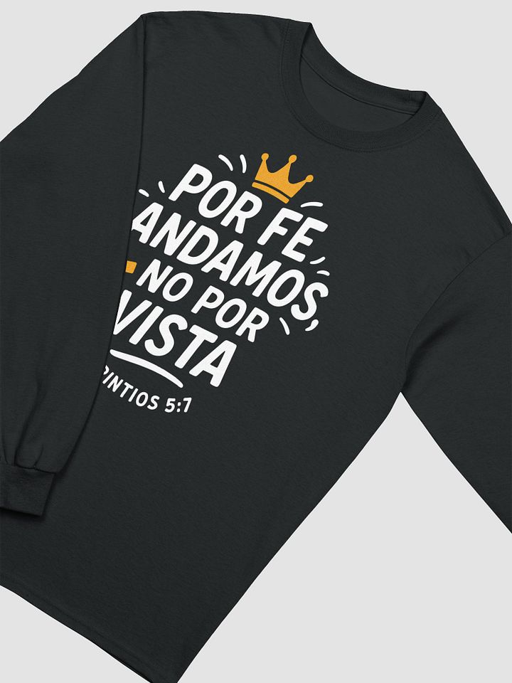 Camiseta Unisex Manga Larga | Por fe andamos no por vista product image (22)