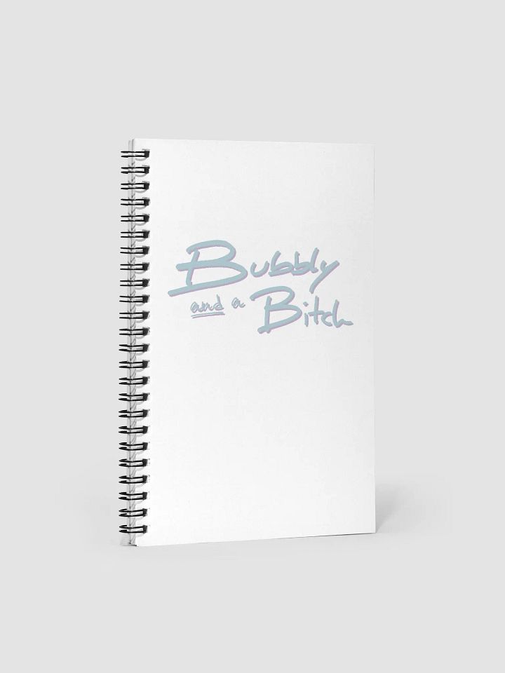 Bubbly and a B*tch ( cotton candy shadow design) notebook product image (1)