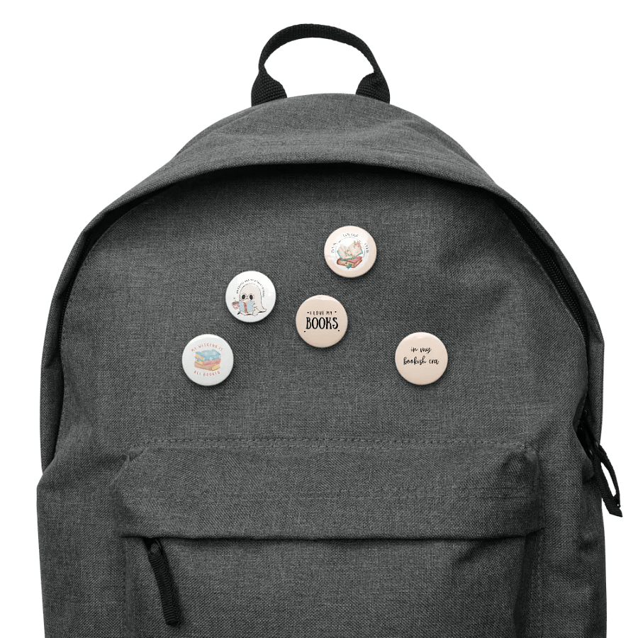 Pastel Pink Pins Set for Reading Lovers product image (10)