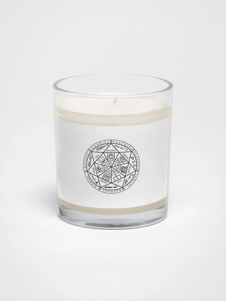 Sigil of the 7 Archangels - white candle product image (1)
