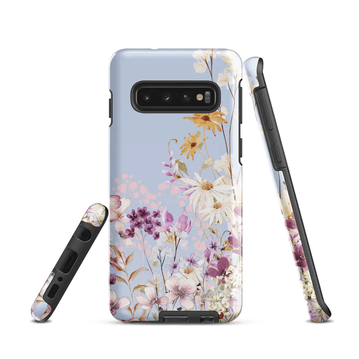 Floral Garden Light Blue Tough Case for Samsung® product image (1)