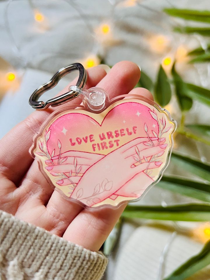 Love urself First Acrylic Keyring product image (1)