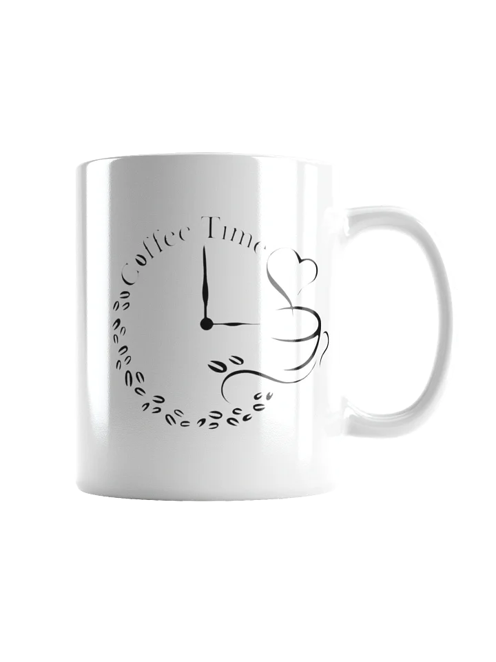 Coffee Time Clock White Glossy Mug product image (1)