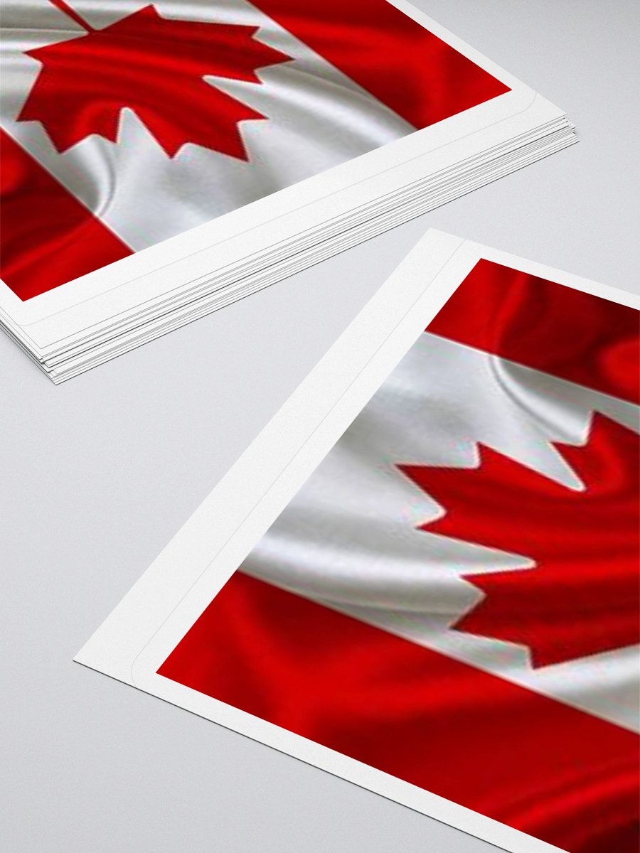 Canada Flag Sticker | Maple Leaf Design | Durable Vinyl | 3 Sizes product image (12)
