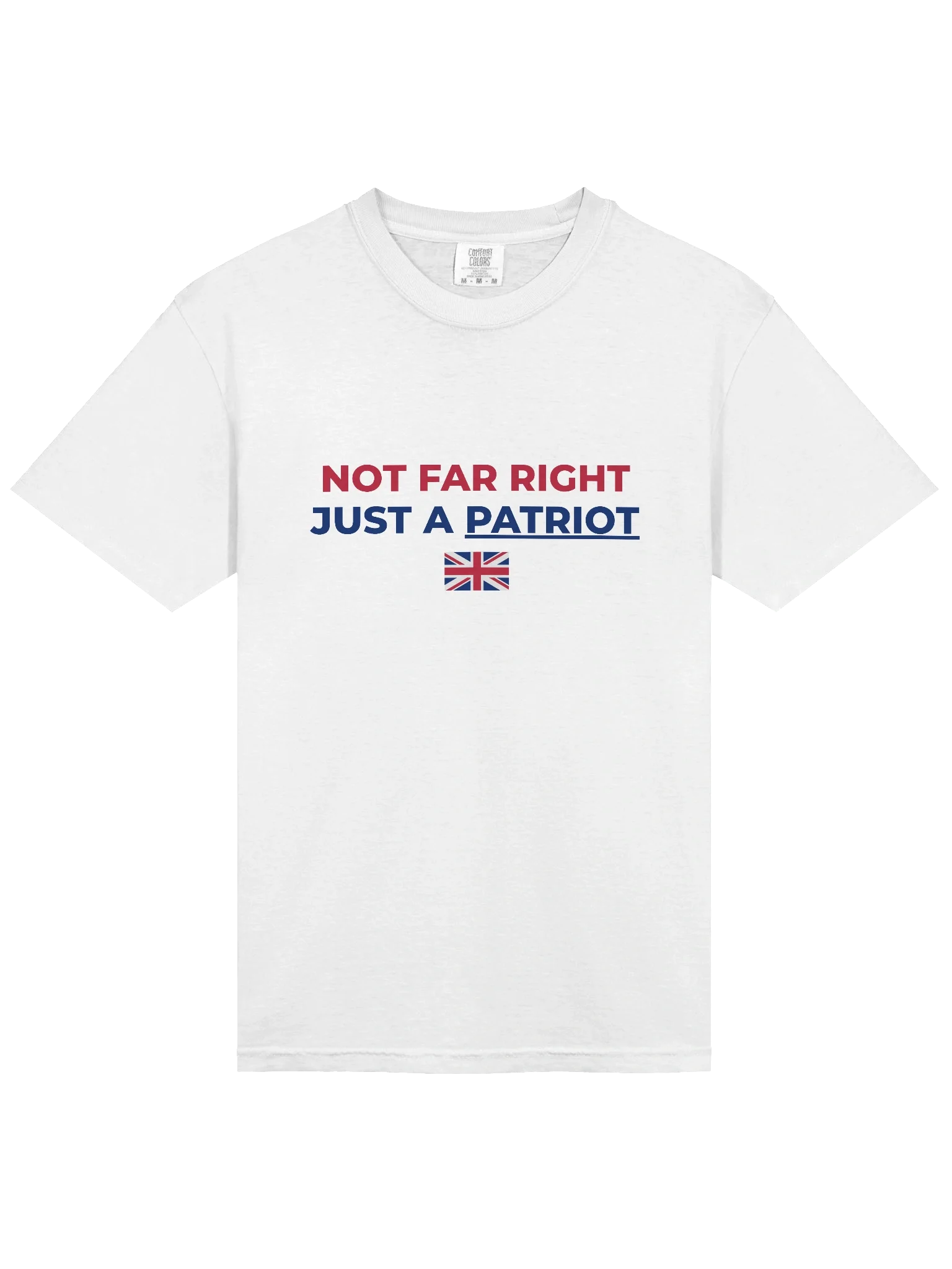 “Not Far Right, Just a Patriot” Black Tee product image (13)