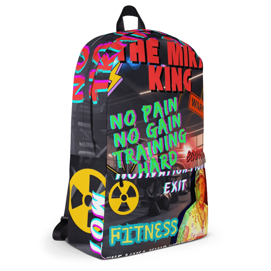 Mochila con estampado integral Sport The Mika King No Pain No Gain Training Hard. product image (5)