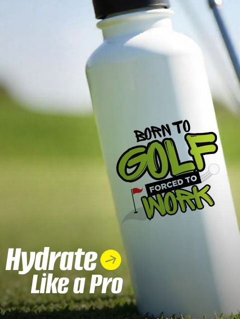 Born to Golf Stainless Steel Water Bottle – Hydrate Like a Pro product image (1)
