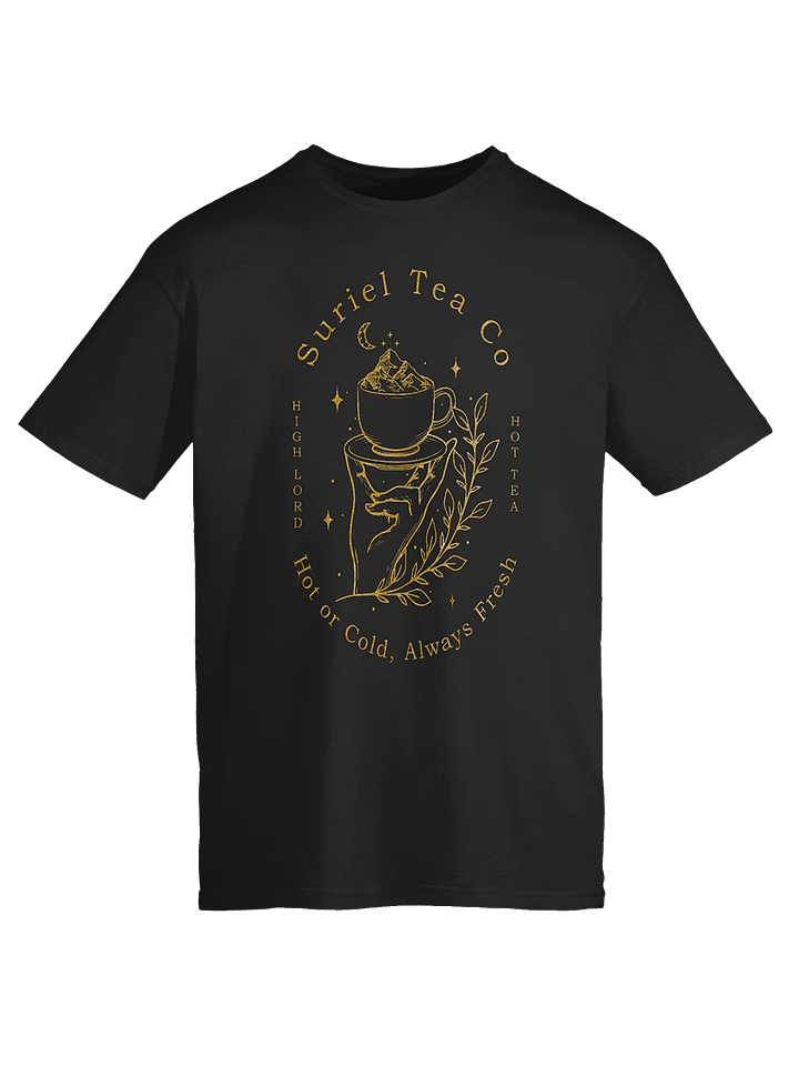 The Suriel Tea Co Suriel Tea Company Spill The Tea Velaris ACOTAR Symbol T-Shirt 1BK2 product image (1)