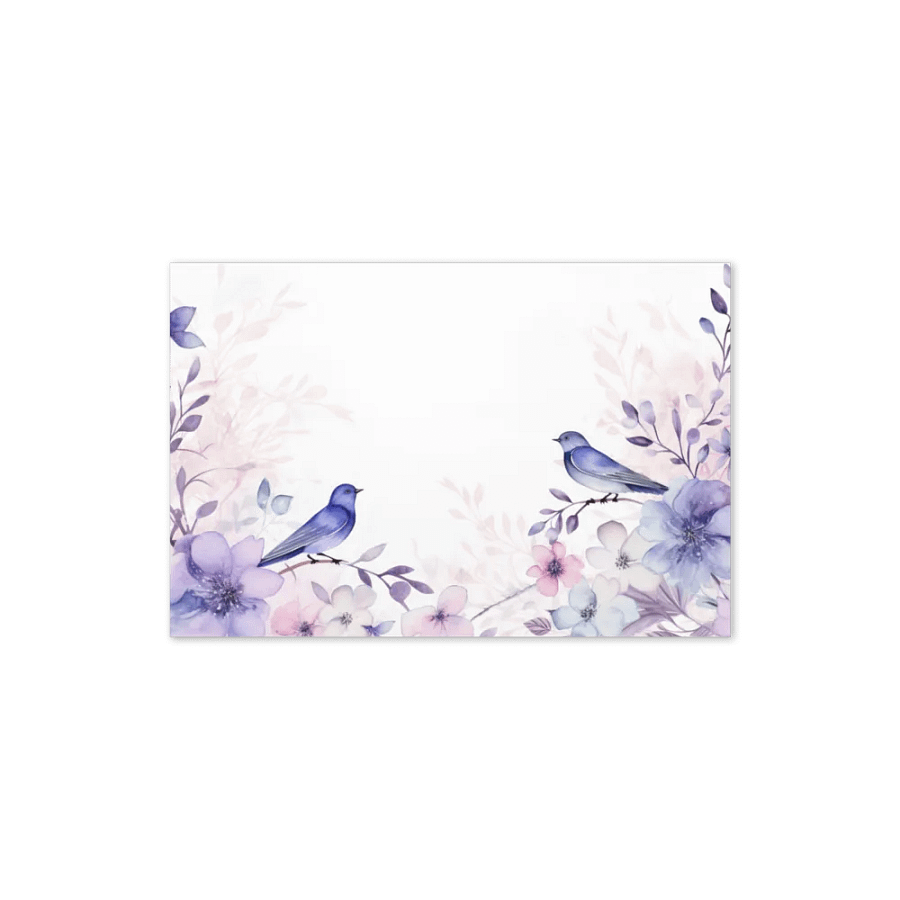All-Occasion Greeting Card: Watercolor Birds and Florals product image (4)