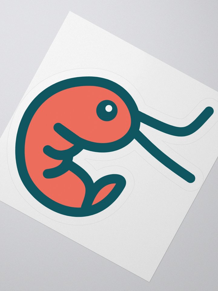 Shrimp on a sticker product image (4)