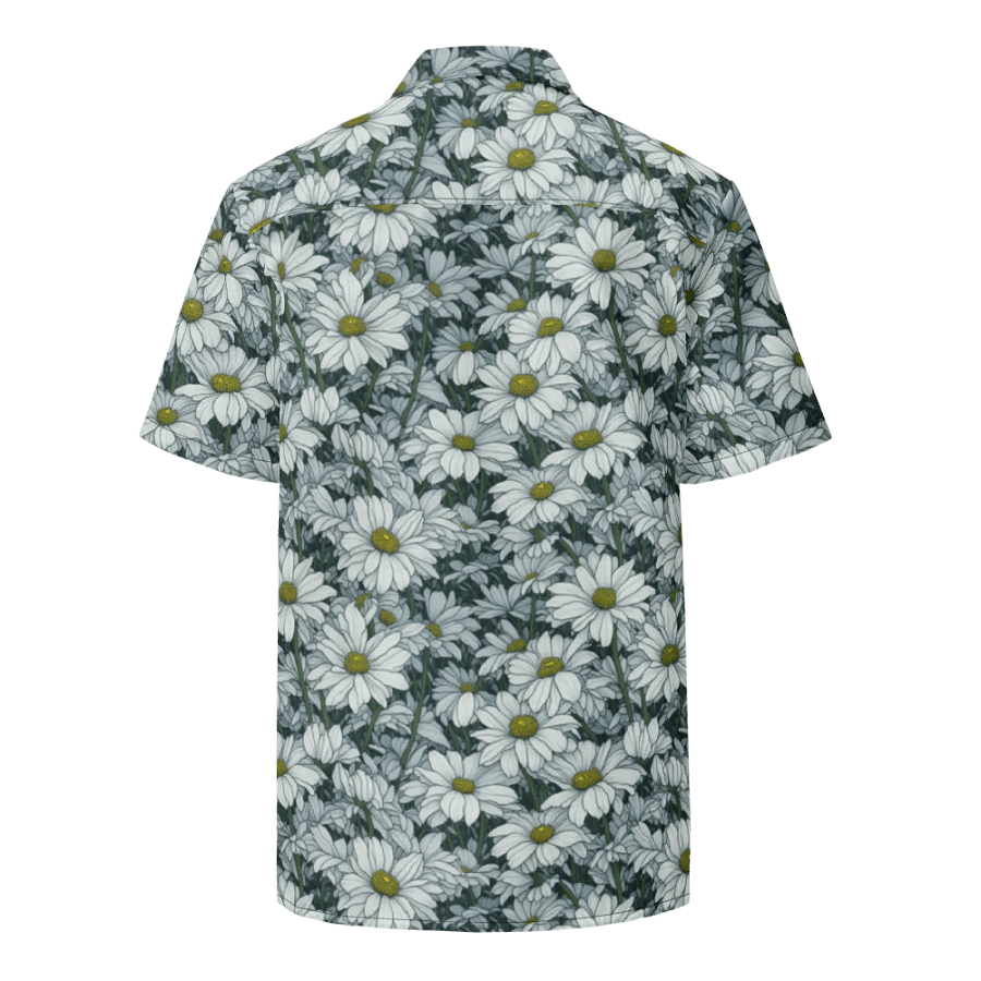 Floral Pattern Field of Daisy Flowers Hawaiian Shirt product image (2)