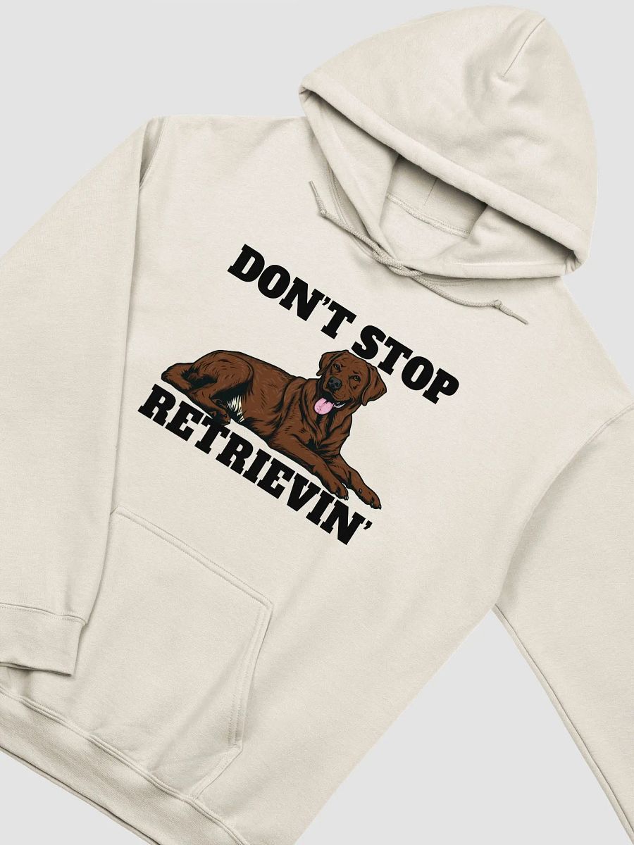 Don't Stop Retrievin' Hooded Sweatshirt of a Labrador Retriever(Choco) | Funny Hoodie for Lab Paw-rents product image (22)