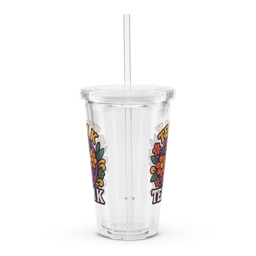 Team K 1960's Clear Plastic Tumbler product image (4)