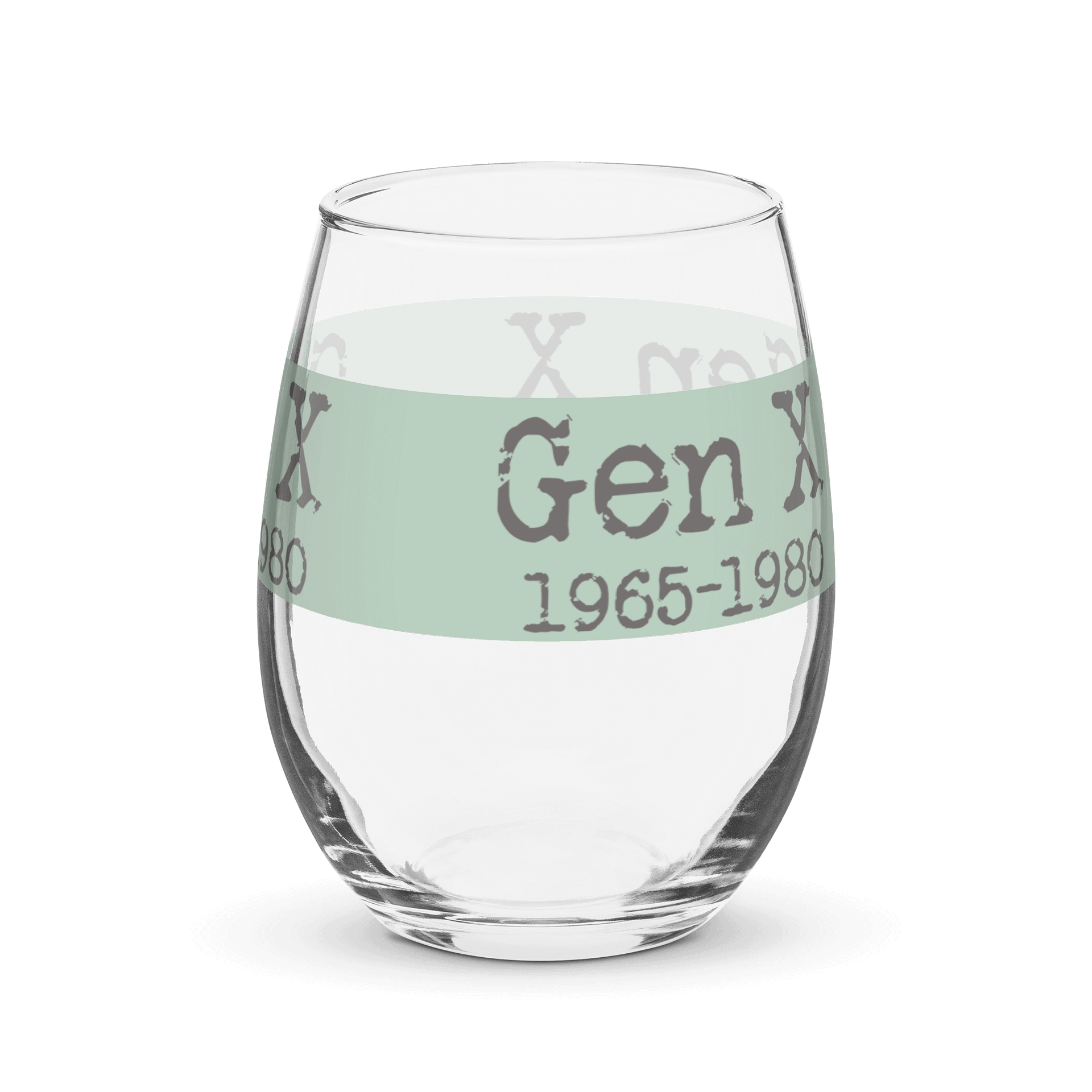 Gen X 1965-1980 Stemless Wine Glass product image (3)