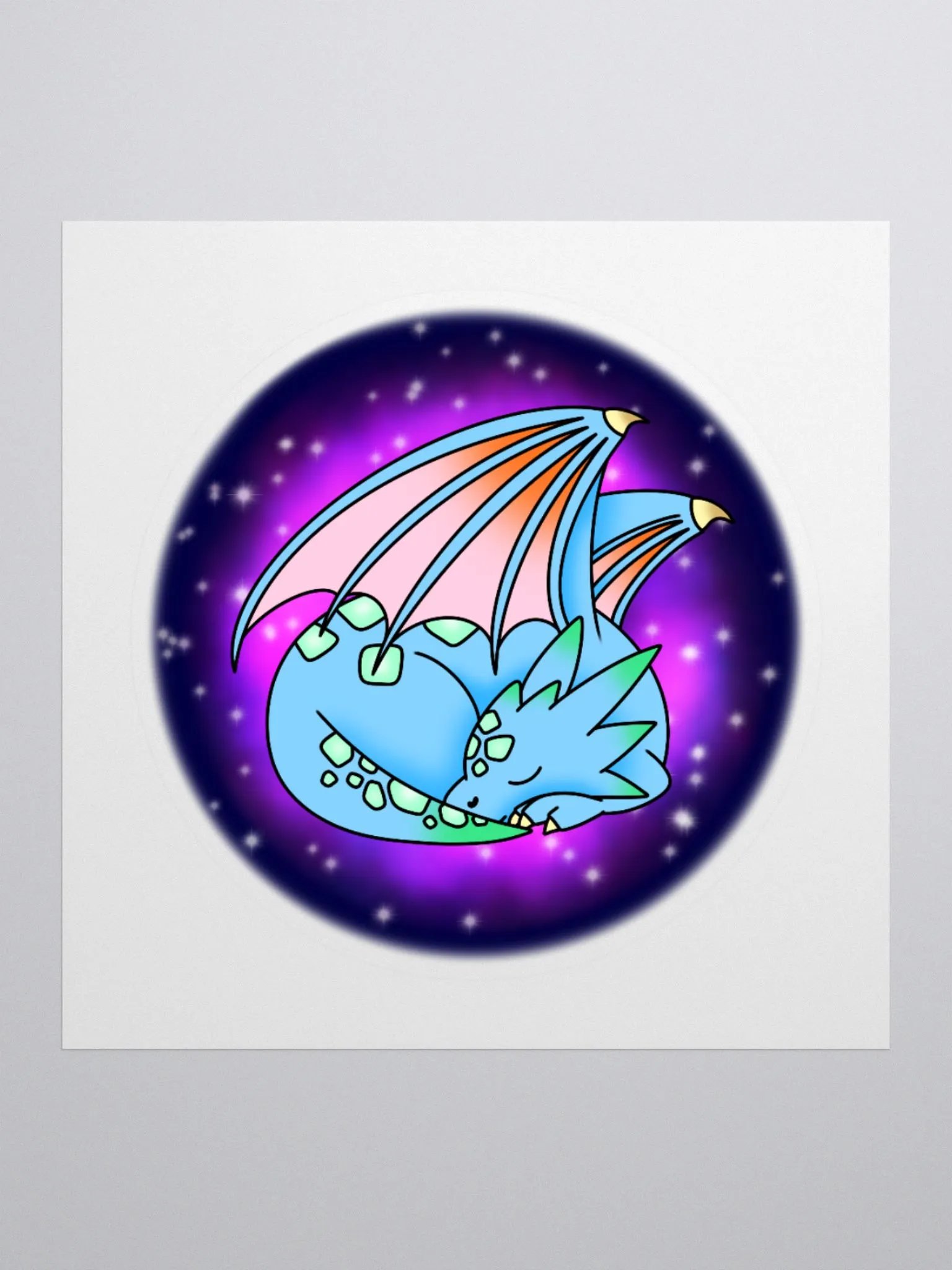 Sleepy Dragon Sticker product image (1)