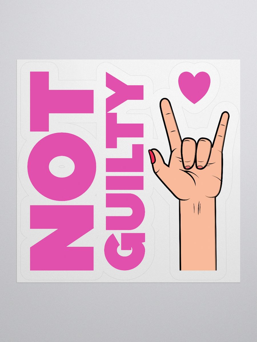 KR not guilty - sticker product image (2)