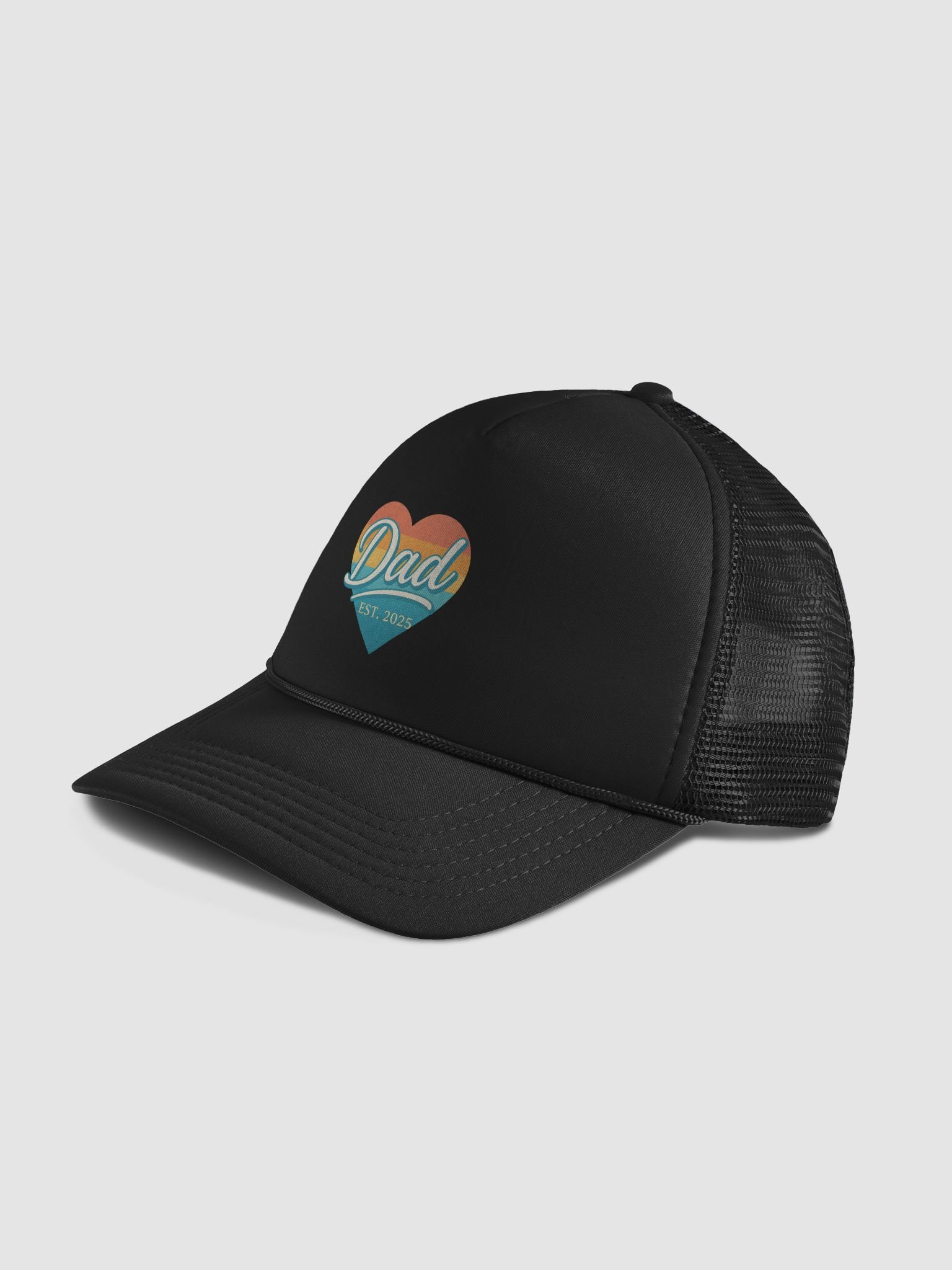Retro Dad Heart Trucker Hat product image (4)