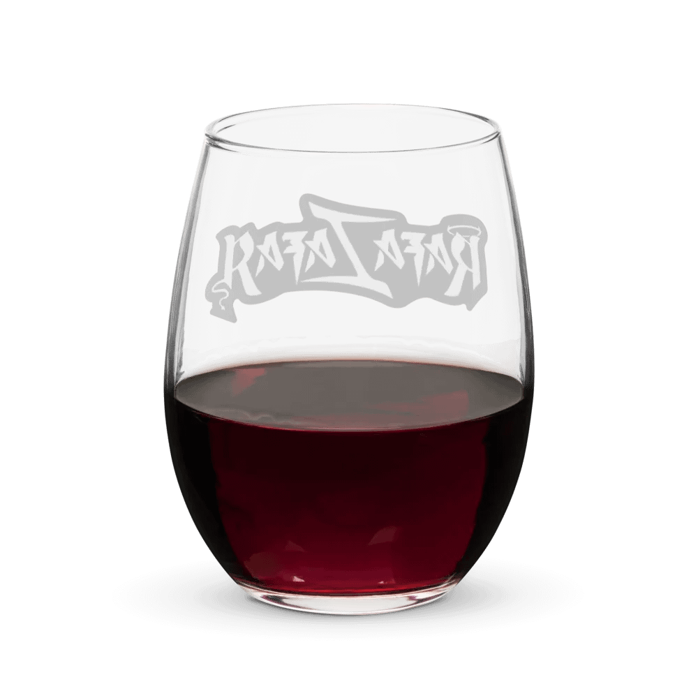 RafaZafar Logotext Stemless Wineglass (outlined) product image (6)