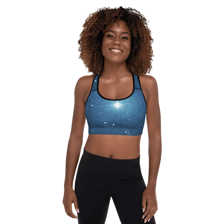 Starry Night Sky Padded Sports Bra product image (2)