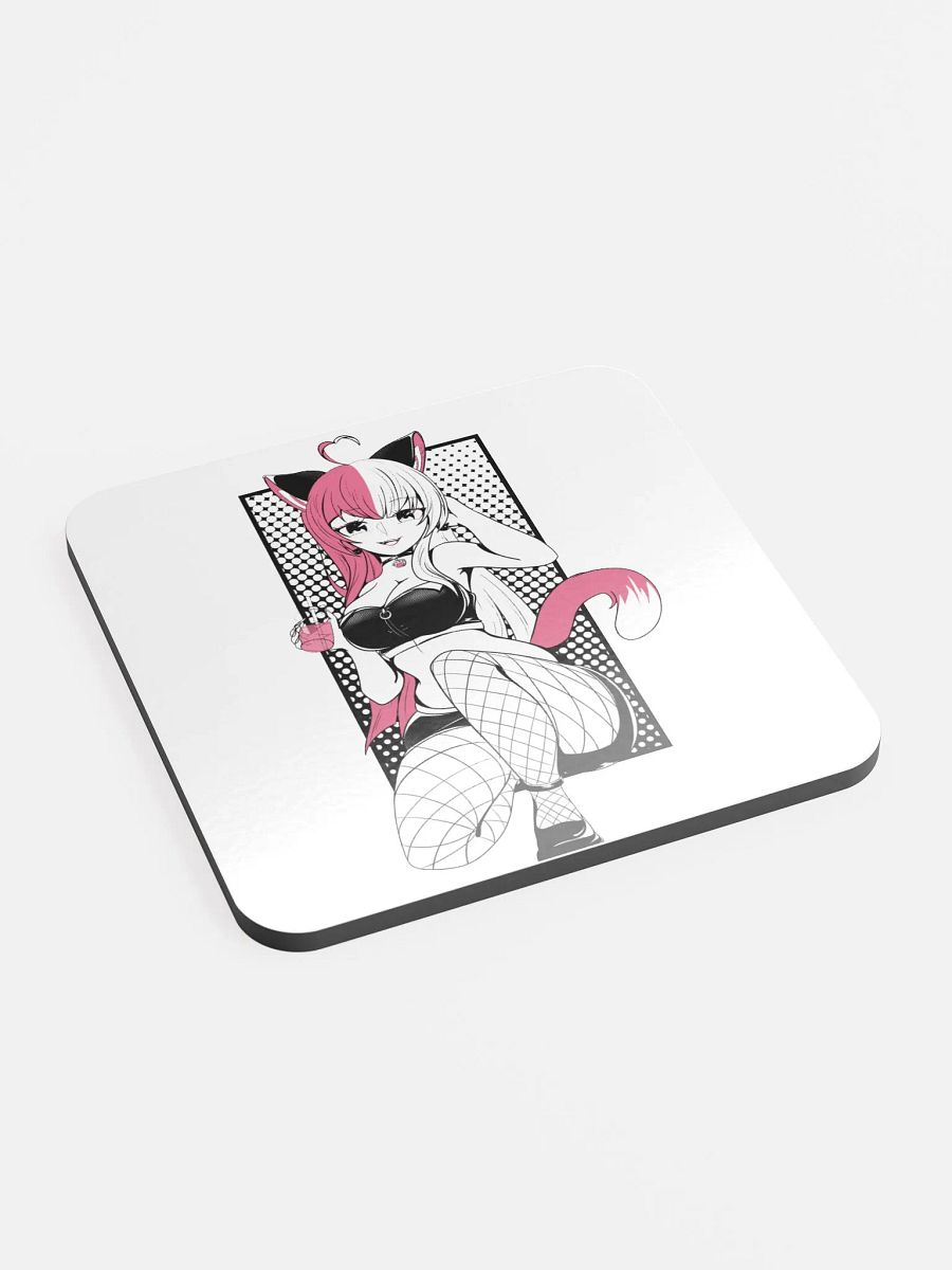 LilMeowMin Glossed Cork Coaster product image (1)