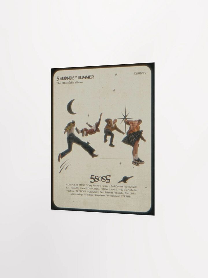 the 5th studio album - track list poster product image (5)