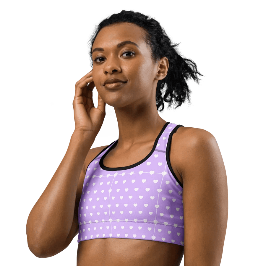 Pastel Heart Seamless Pattern Sports Bra - V3 product image (6)