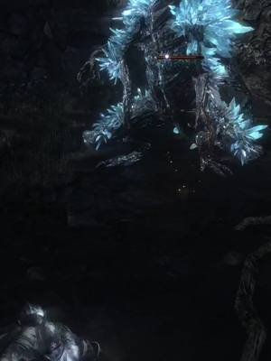 Scary crystal monster #darksouls3 #darksouls #miniboss #bossfight #stormexplosion