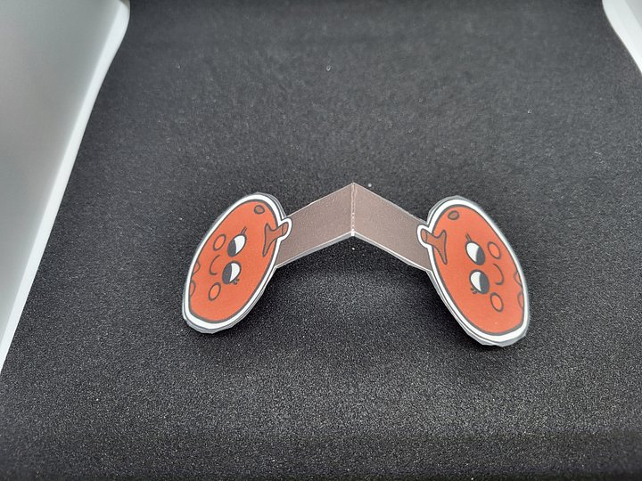 Cute Cartoon Angie Apple Character Magnetic Laminated Bookmark for Foodies product image (2)