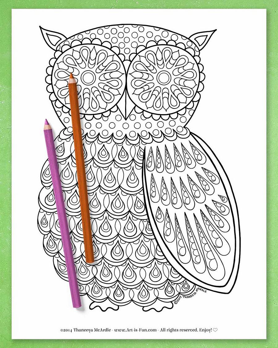 Groovy Animals Coloring Pages product image (3)
