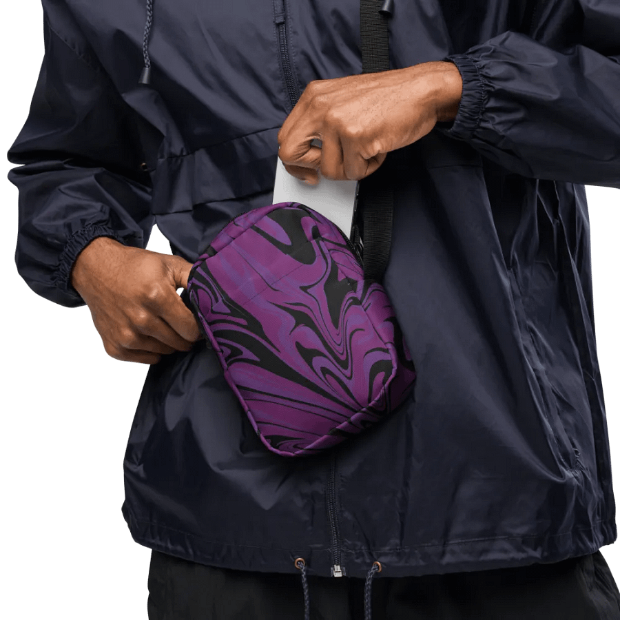 Purple Swirl Utility Crossbody Bag product image (11)