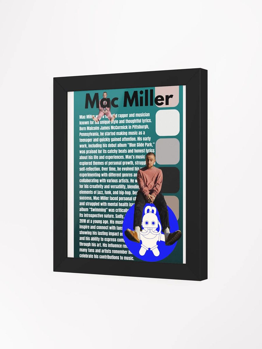 (8x10in) Mac Miller: Framed Matte Poster product image (3)