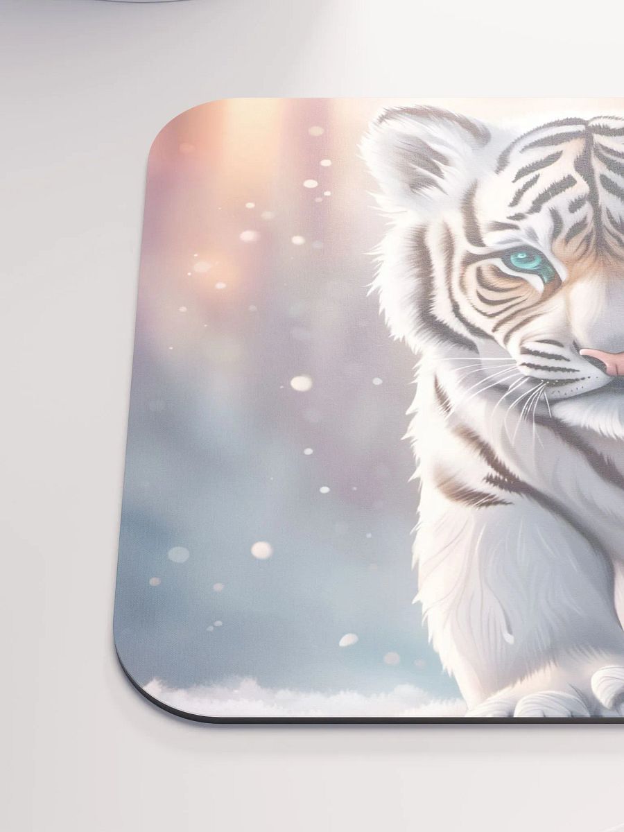 White Tiger Mouse Pad product image (6)