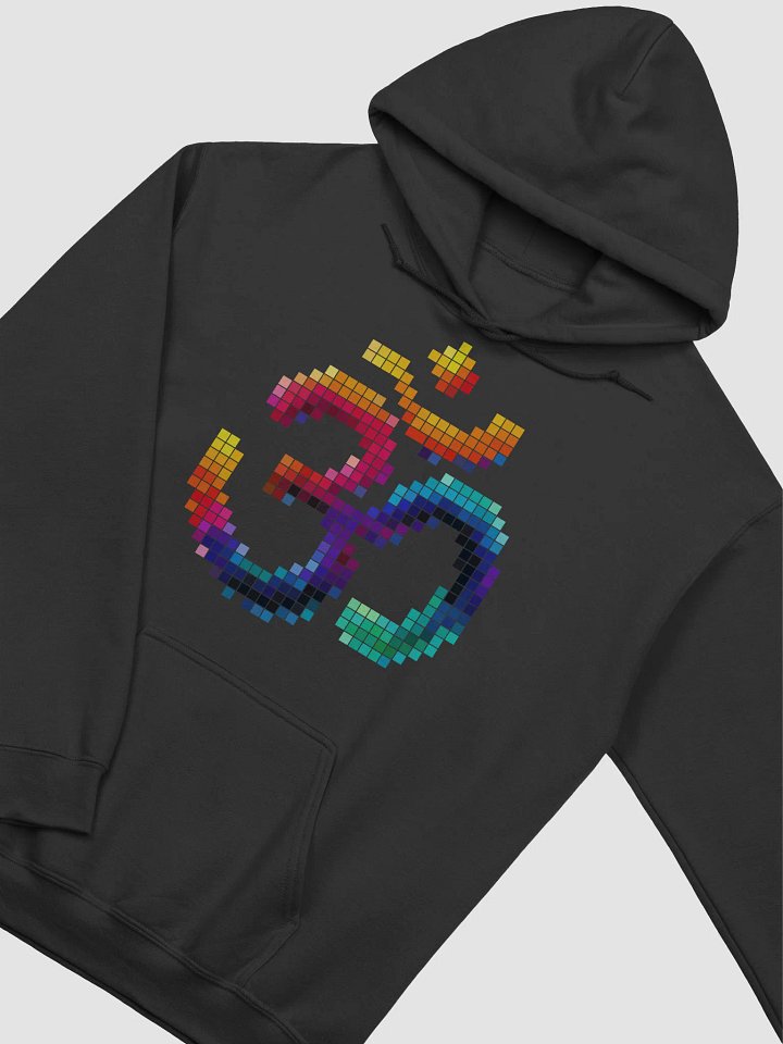 Pixelated Om Symbol Gildan Hoodie product image (2)
