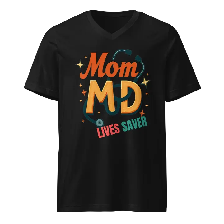 Mom MD, LIVESAVER V-Neck Tee product image (1)