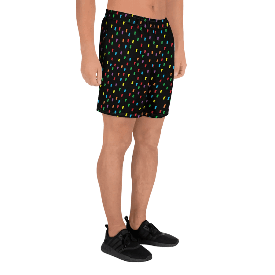 Confetti All-Over Print Athletic Long Shorts product image (6)