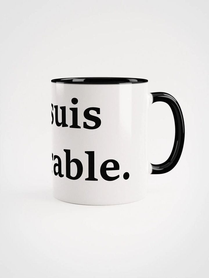 ''Tolérable'' Tasse en céramique avec couleur à l'intérieur product image (1)