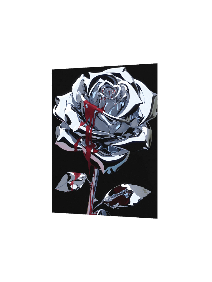 Bleeding Metallic Rose Matte Poster product image (2)