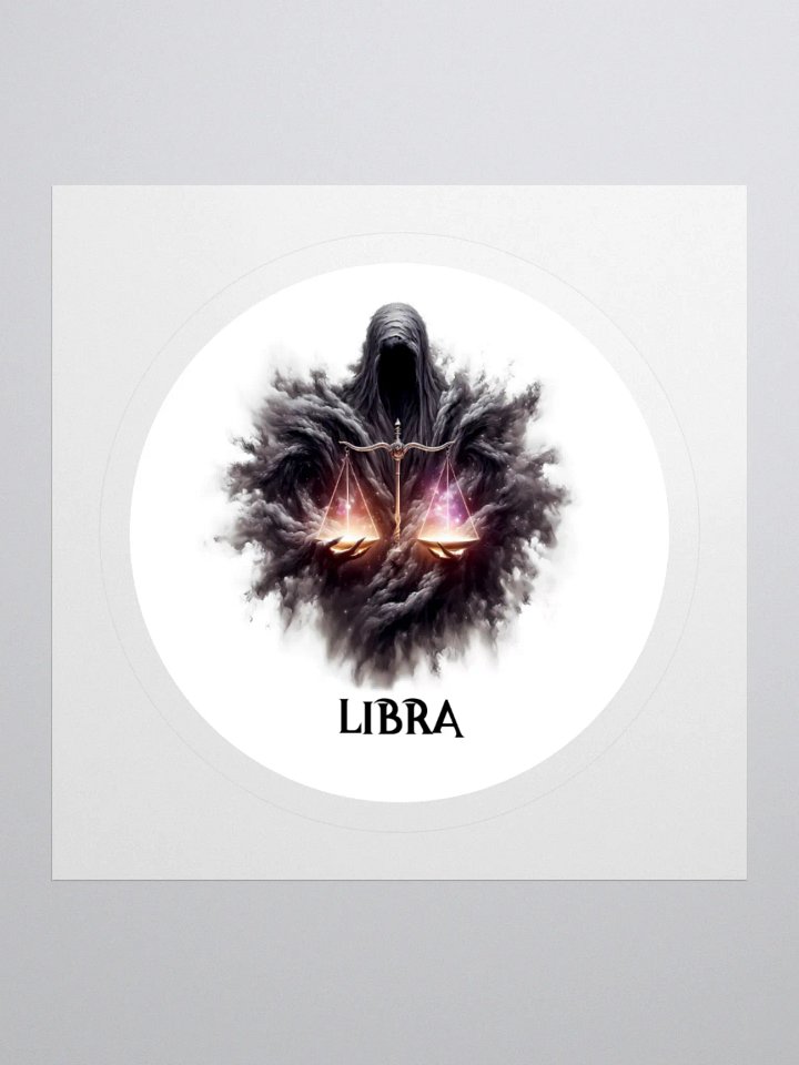 Mythical Libra Zodiac Round Sticker product image (2)
