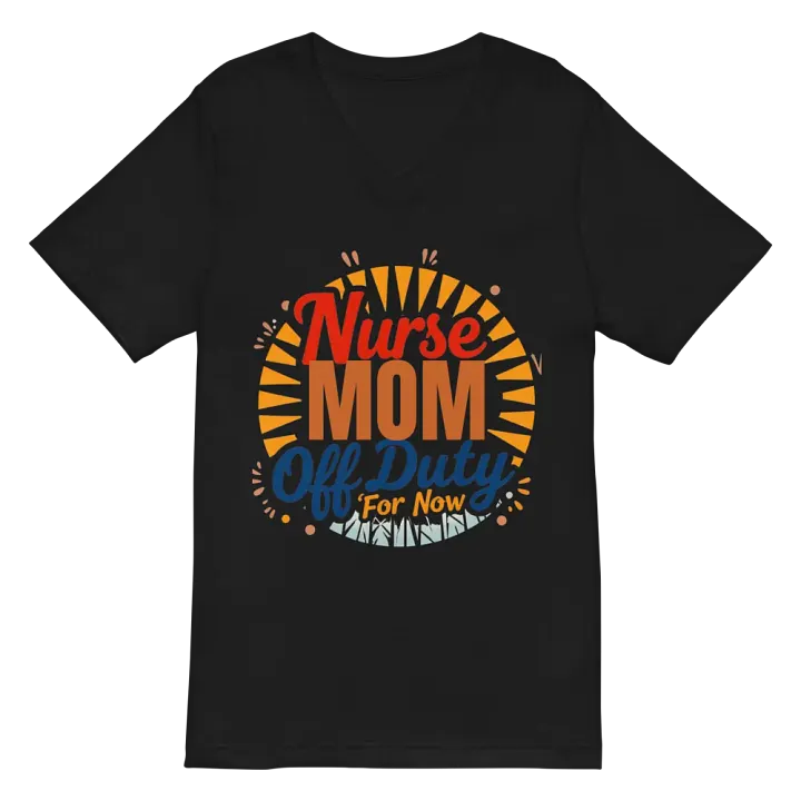 Off Duty Nurse MOM V-Neck Tee product image (3)