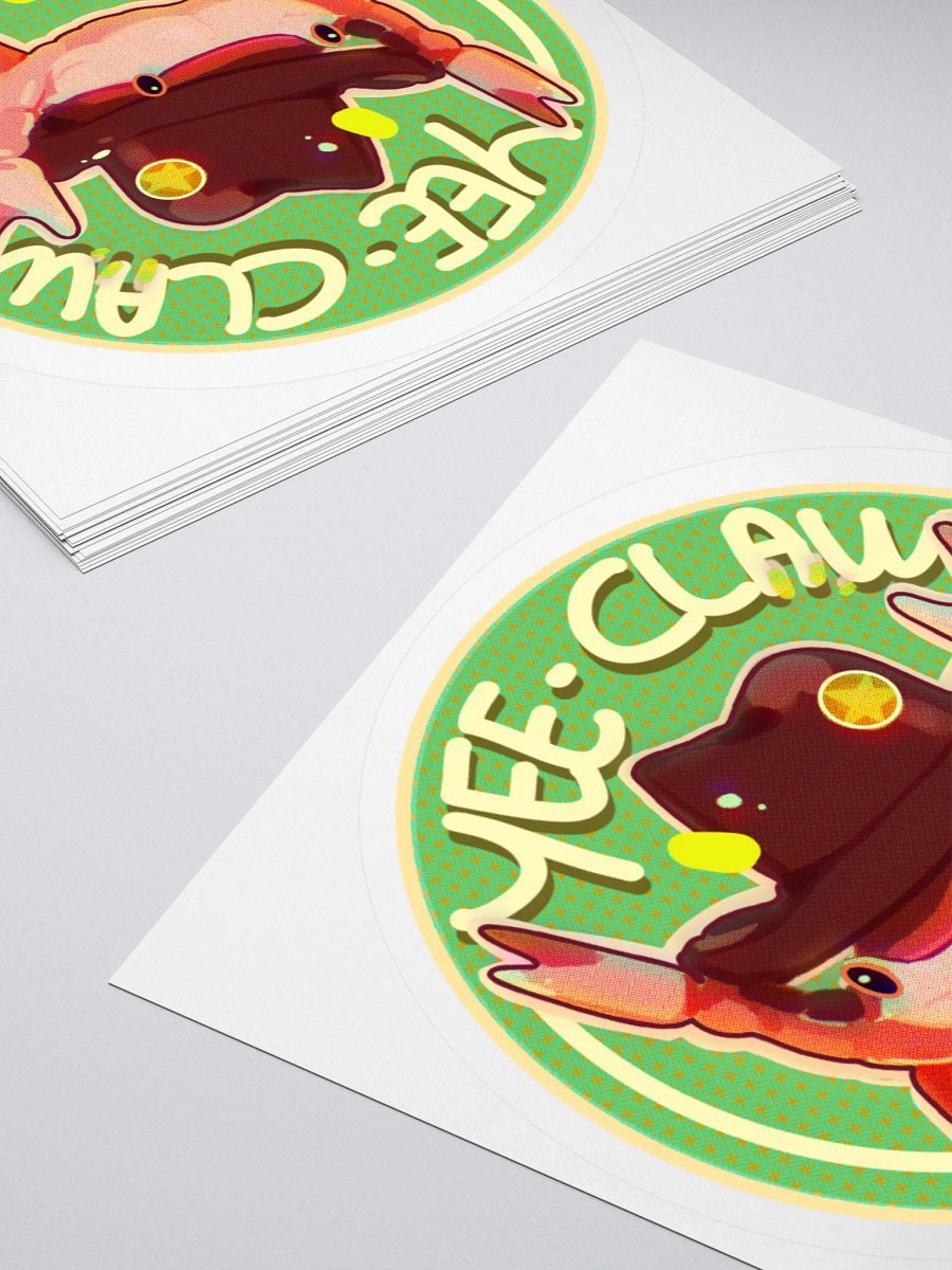 YEE-CLAW Cowboy Crab Kiss Cut Stickers product image (10)