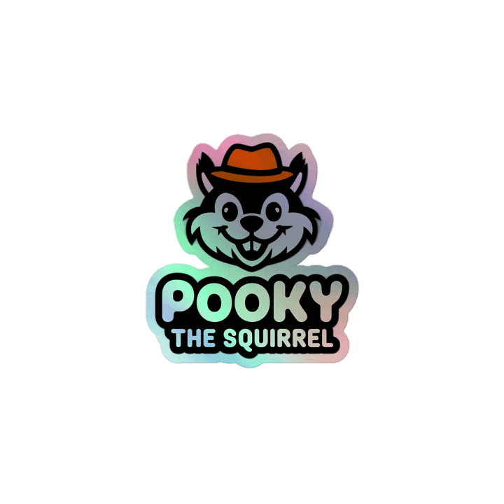 Pooky's Holographic Squirrel Sticker Set product image (1)