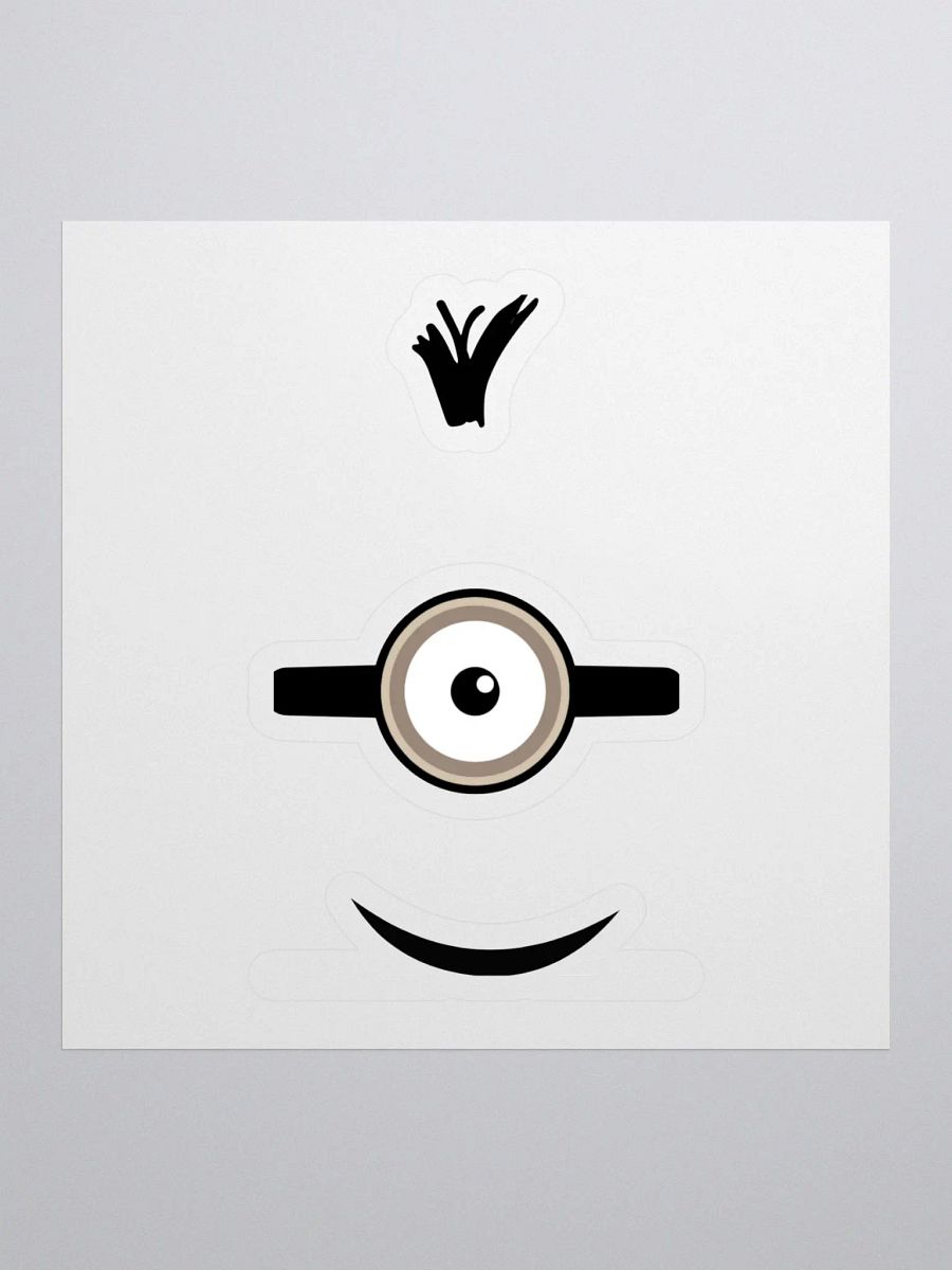 Minions Face Kiss Cut Stickers product image (1)
