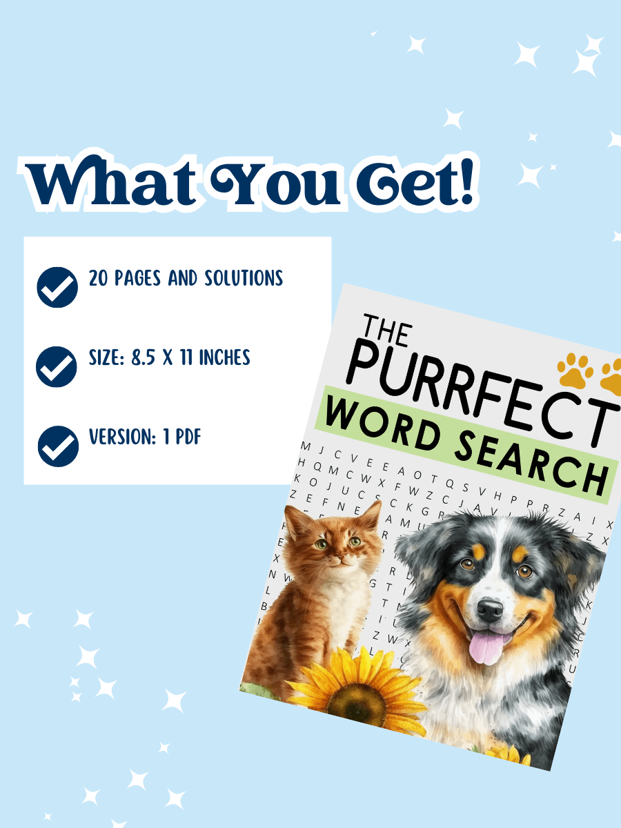 The Purrfect Word Search: Rescue and Pet Themed Word Search product image (4)