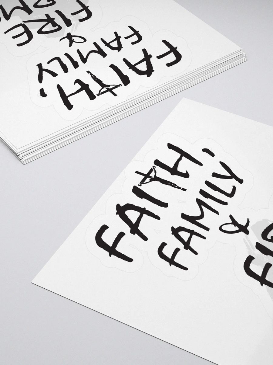 Faith, Family & Firearms | Kiss Cut Stickers product image (10)